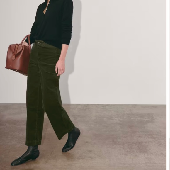 NWOT Sold out Everlane Way High Sailor Cords - Dark Forest - 4 - Picture 2 of 8